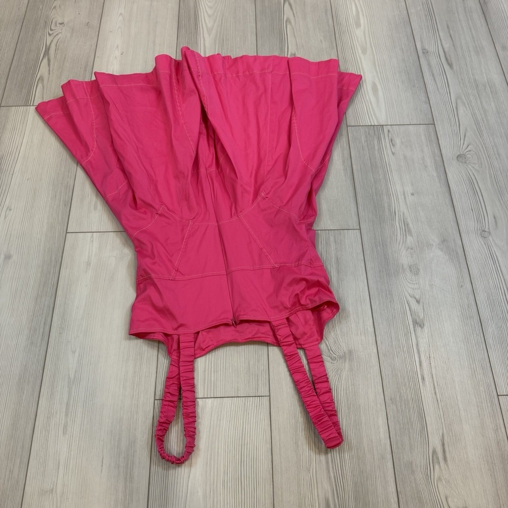 By Anthropologie Sleeveless Plunge Drop-Waist A-Line Mini Dress Pink Small $158 - Picture 8 of 15